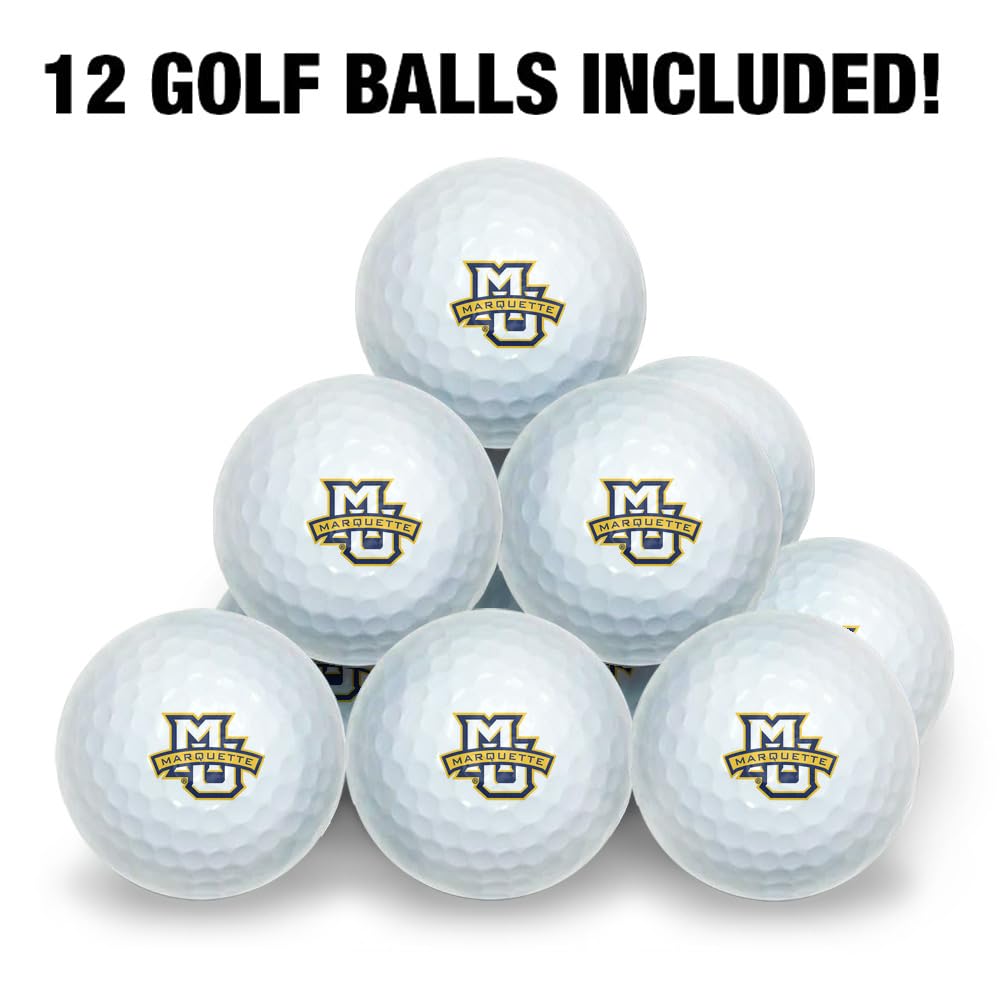 GRAPHICS & MORE Marquette Wilson golf balls featuring durable cover and core for lasting play.