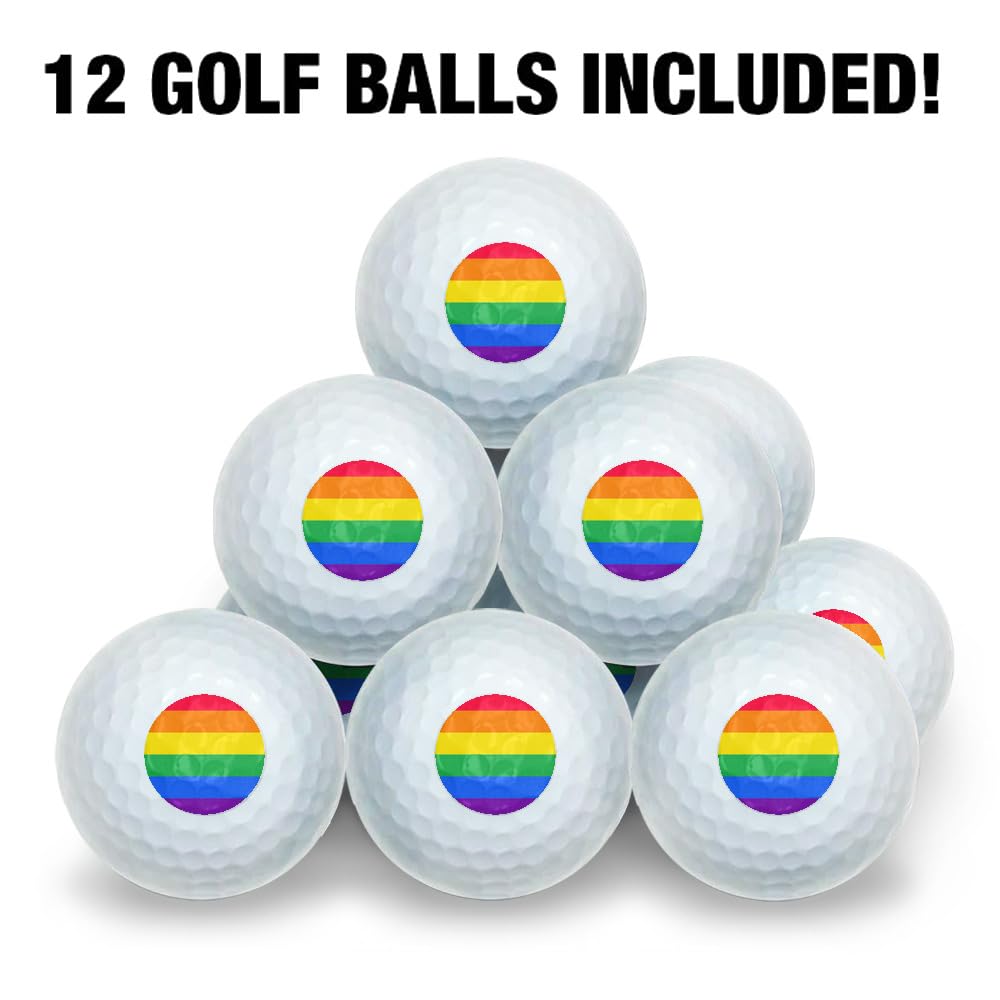 GRAPHICS AND MORE Rainbow Pride Wilson golf ball adds personality while delivering durable performance.