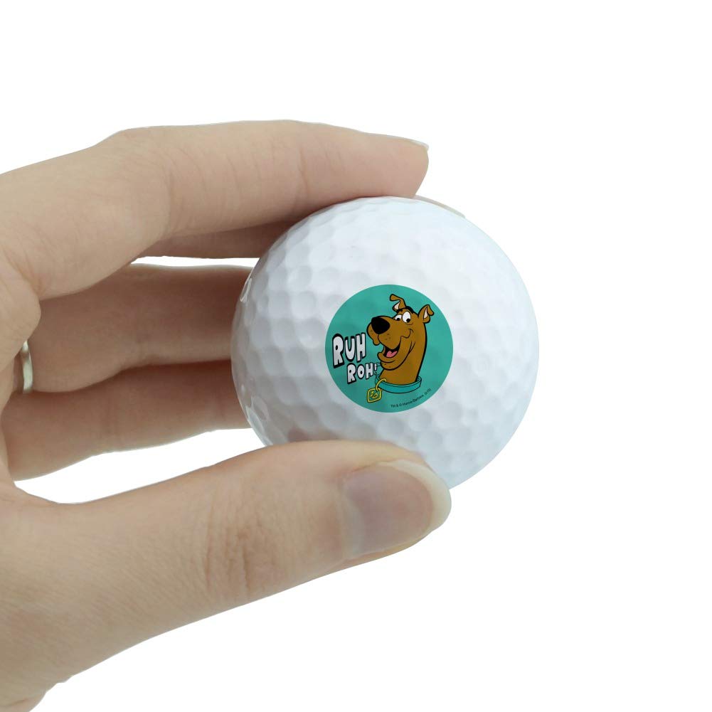 GRAPHICS & MORE Scooby-Doo Ruh-Roh logo-side ball showing licensed fun on the course.