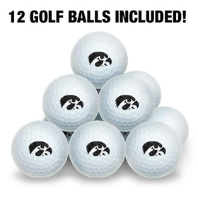 Graphics & More University of Iowa Wilson Golf Balls logo detail highlighting licensed branding.