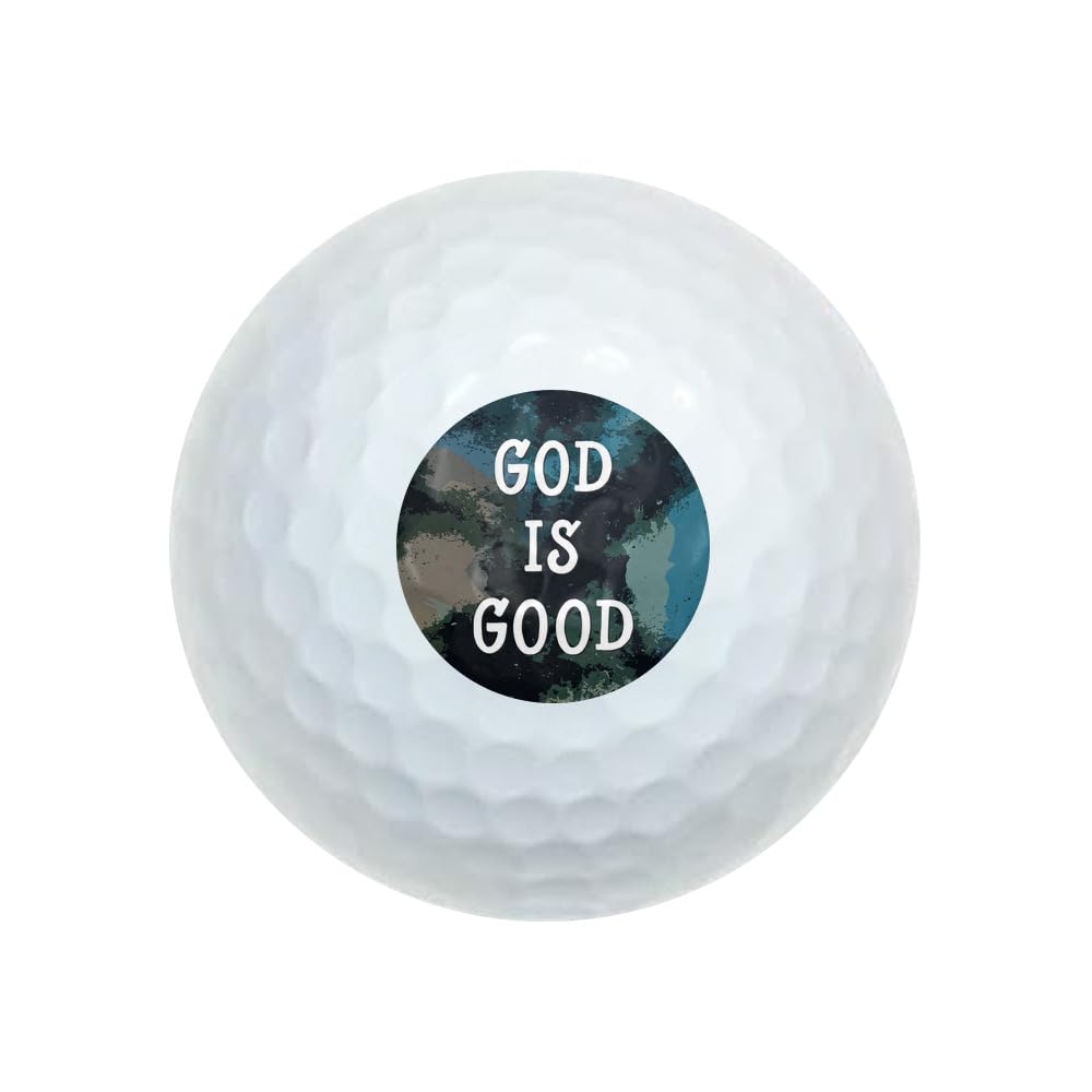 Graphics and More God Is Good Wilson golf balls with durable cover for lasting play.