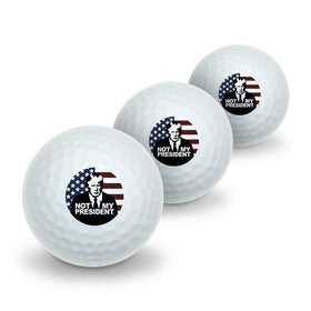 GRAPHICS & MORE Not My President golf balls—vivid designs for fun rounds