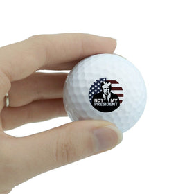 GRAPHICS & MORE Not My President golf balls—eye-catching prints for casual rounds