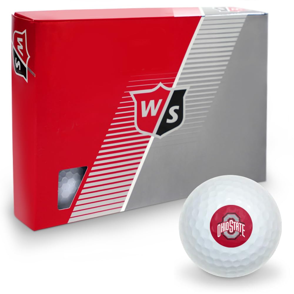 GRAPHICS & MORE OSU logo Wilson golf balls pack on the green for team spirit