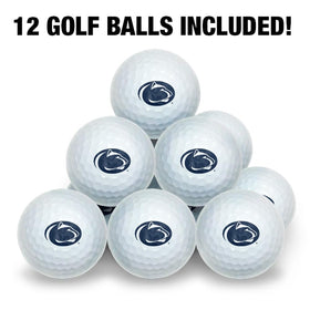 GRAPHICS AND MORE PSU Wilson golf balls close-up cover reveals durable core and premium feel.