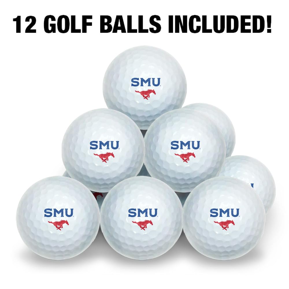 GRAPHICS & MORE SMU Wilson ball front view emphasizing durable construction for long-lasting play.