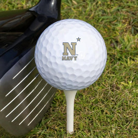 Graphics and more USNA Wilson golf balls regulation size ensure compatibility with standard equipment.
