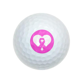 GRAPHICS & MORE pink ribbon Wilson golf ball emphasizes licensed, full-color design for fans