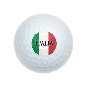 Italia flag design on Wilson golf balls offers reliable distance and control.