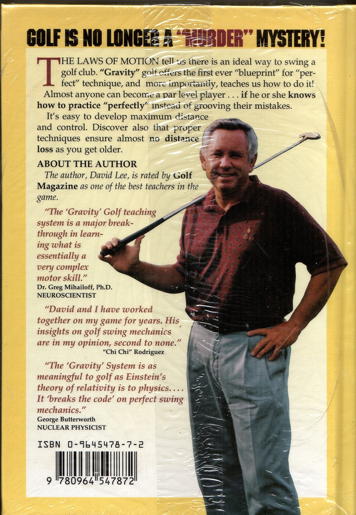 Gravity Golf evolution book corner bump—compact reference for practice sessions