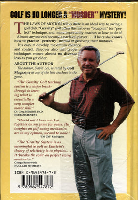 Gravity Golf evolution book corner bump—compact reference for practice sessions