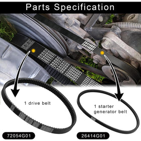 Greatshow belt kit 72025G01 supporting precise transmission alignment after install.