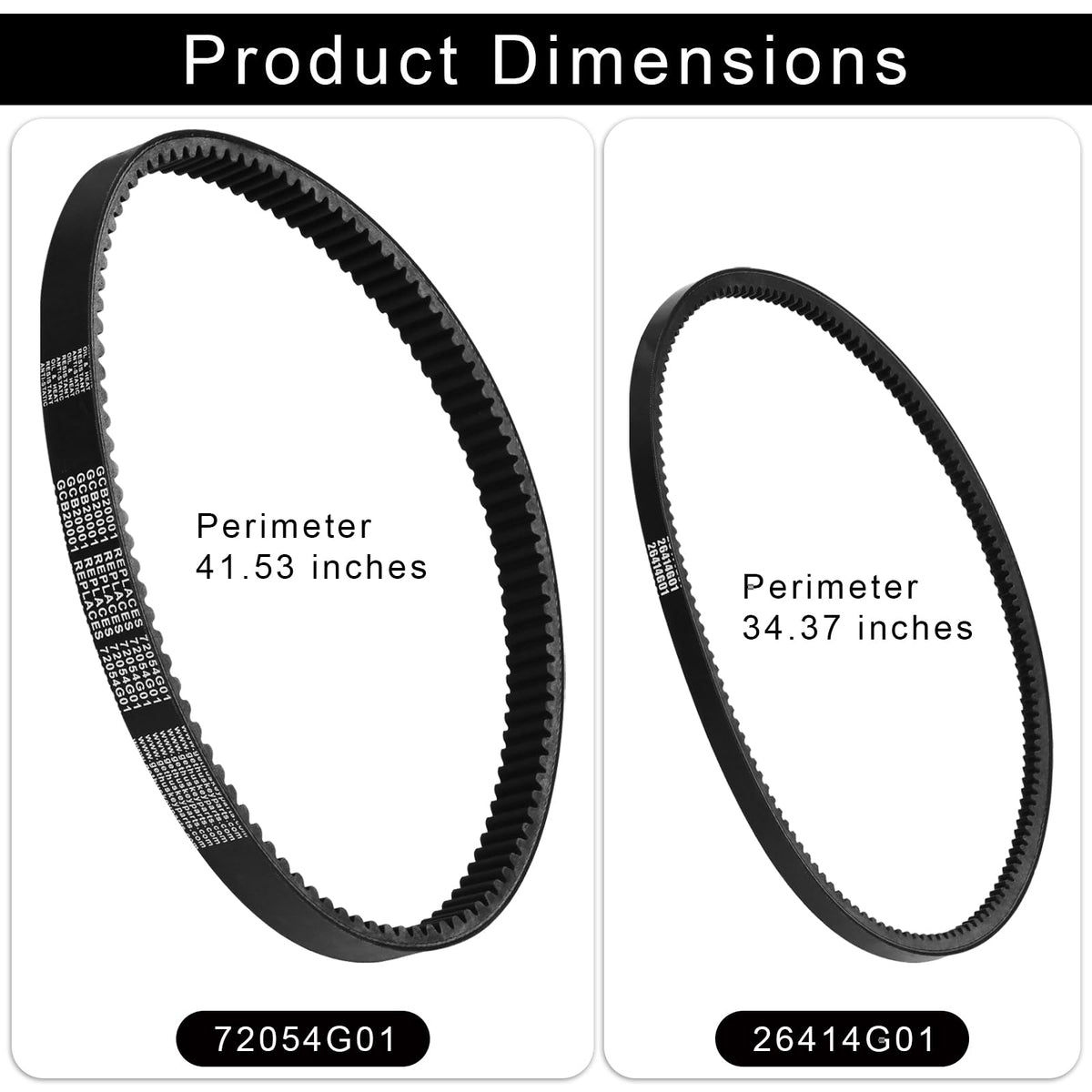 Greatshow EZGO starter belt 26414G01 for smooth engine startup and steady operation.