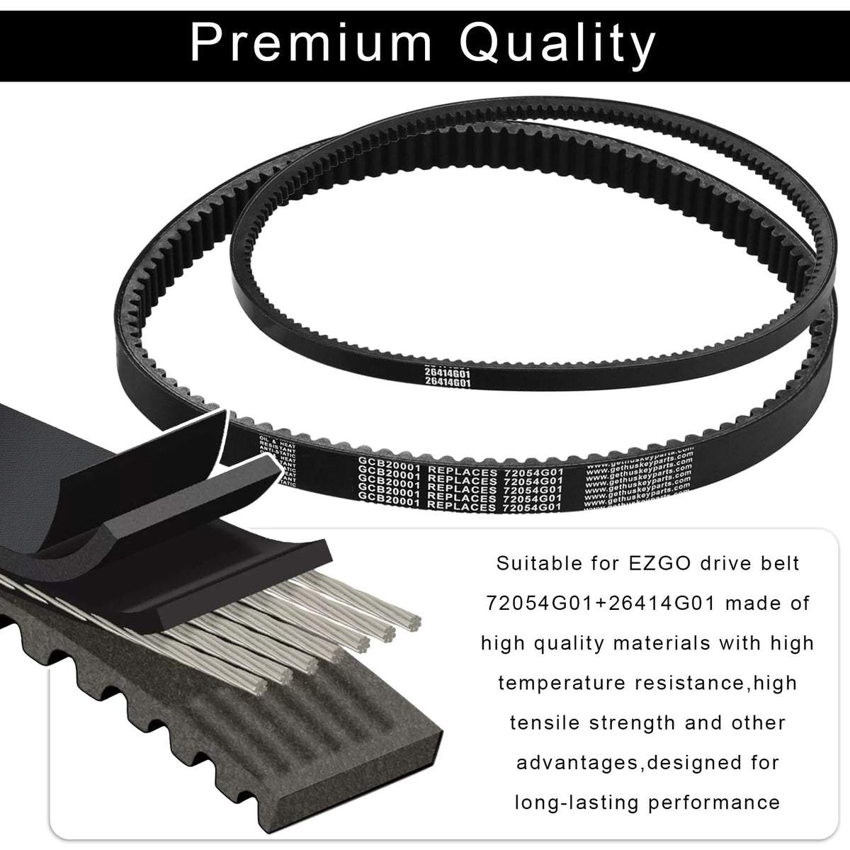 Greatshow high-temp belt material for long-lasting wear in heated environments.