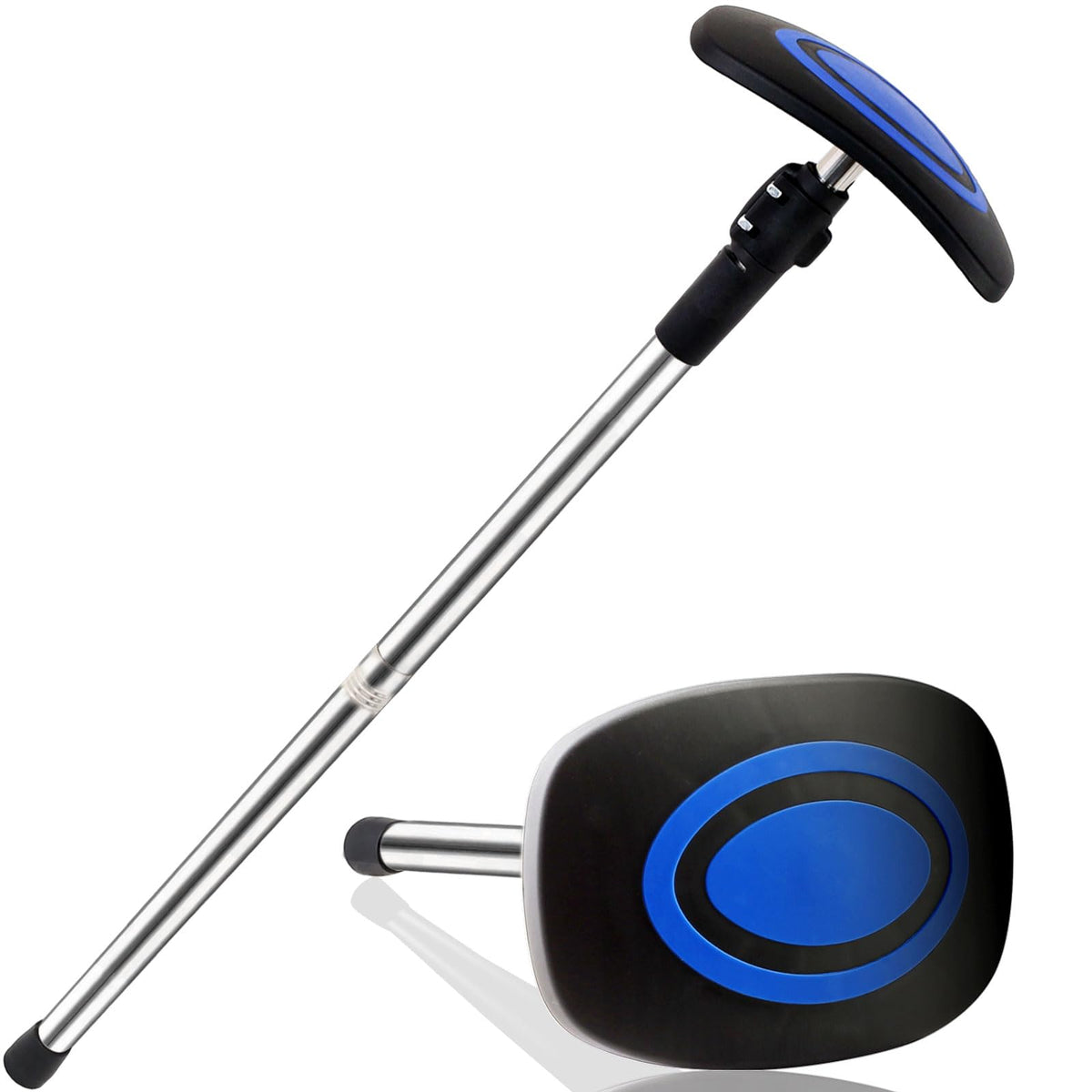 Greeily golf travel pole extended 33 to 60 inches for versatile club protection.