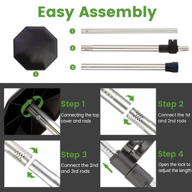 Greeily golf travel pole quick assembly and disassembly on the go.