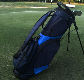 GREEN ACTION Sunday golf bag is lightweight for comfortable all-day carry.