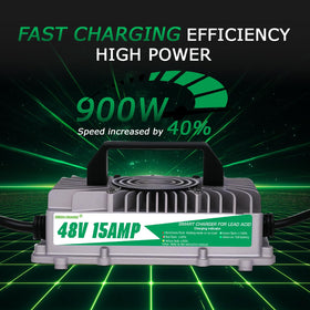 Green Orange Club Car Charger includes safety protections against overload and short circuits