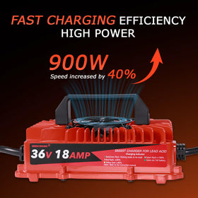 Green Orange lightweight charger ideal for carrying to clubhouses and homes.