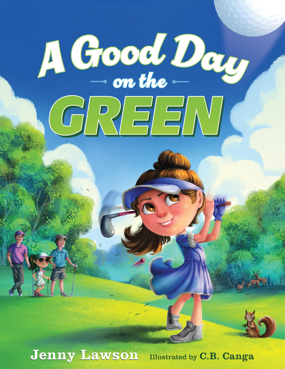 Greenleaf Book Group cover art for A Good Day on the Green, promoting family-friendly golf etiquette