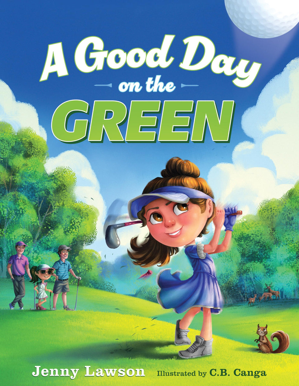 Greenleaf Book Group cover art for A Good Day on the Green, promoting family-friendly golf etiquette