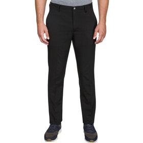 Greg Norman black pants stretch waistband enabling easy movement on course.