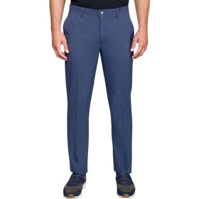 Greg Norman blue golf pants fabric detail showcases moisture-wicking tech