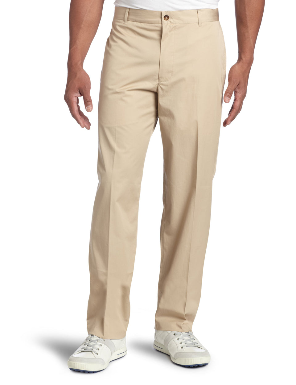 Greg Norman Epic Rain and Wind Chino in dune color for weather-ready everyday wear.