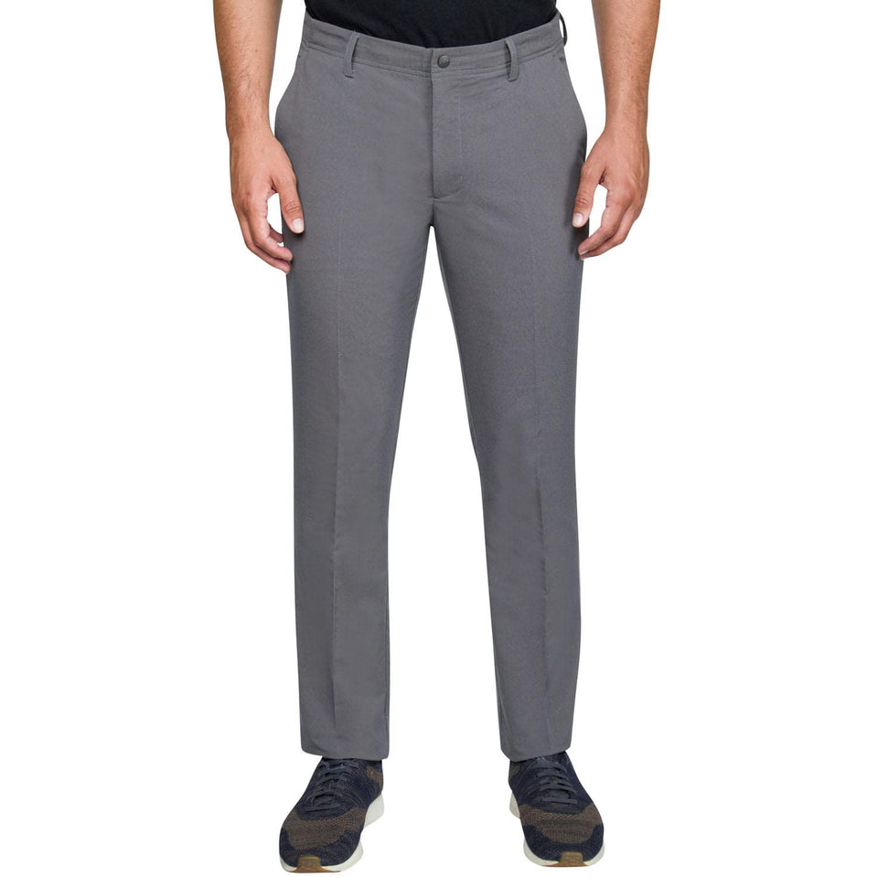 Greg Norman Golf Performance Stretch Pant front view; two-tone twill for on-course style.