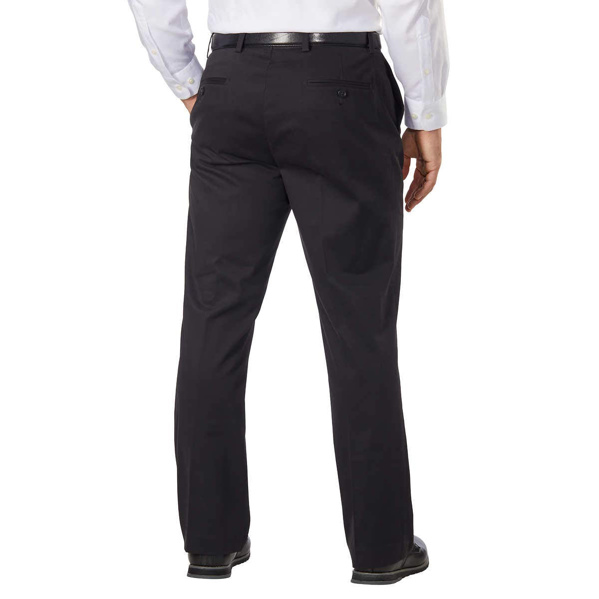 Greg Norman Men's Ultimate Classic Travel Pant waistband detail for secure yet comfortable fit.