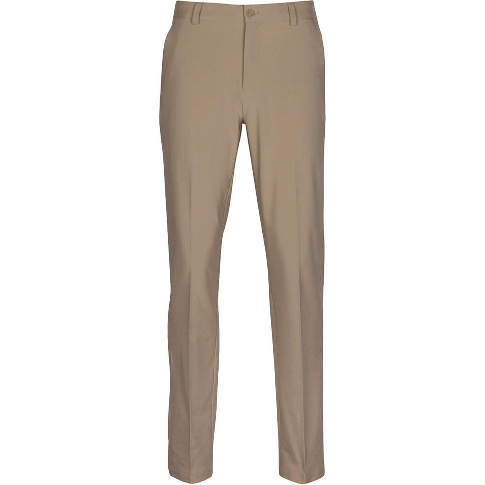 Greg Norman ML75 Microlux pant bamboo front view highlights breathable fabric for all-day comfort.