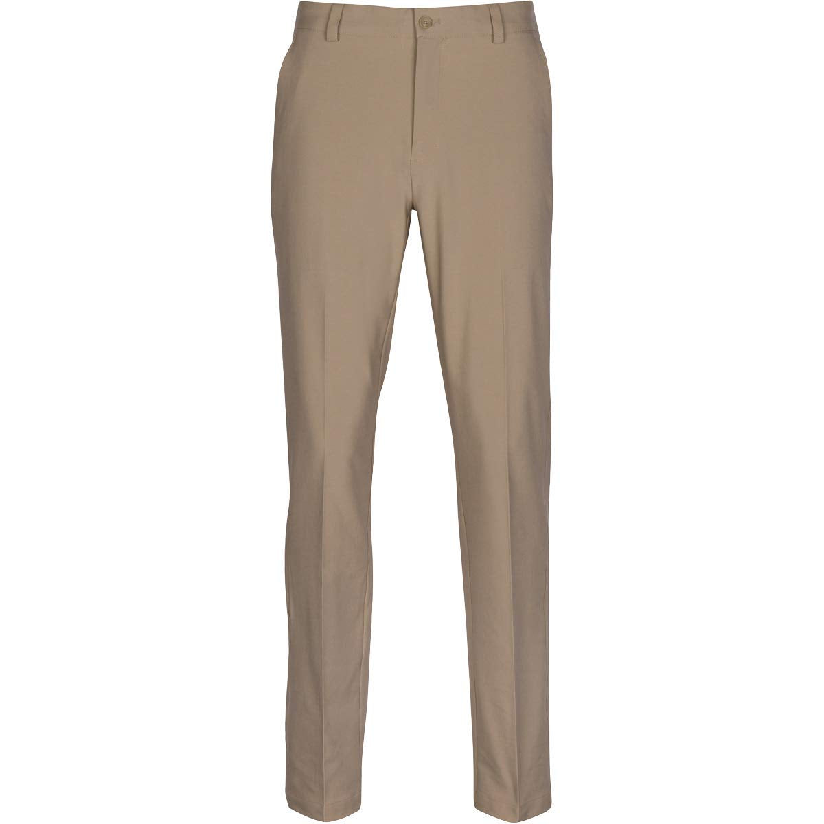 Greg Norman Ml75 Microlux bamboo pant front view with a clean flat front silhouette