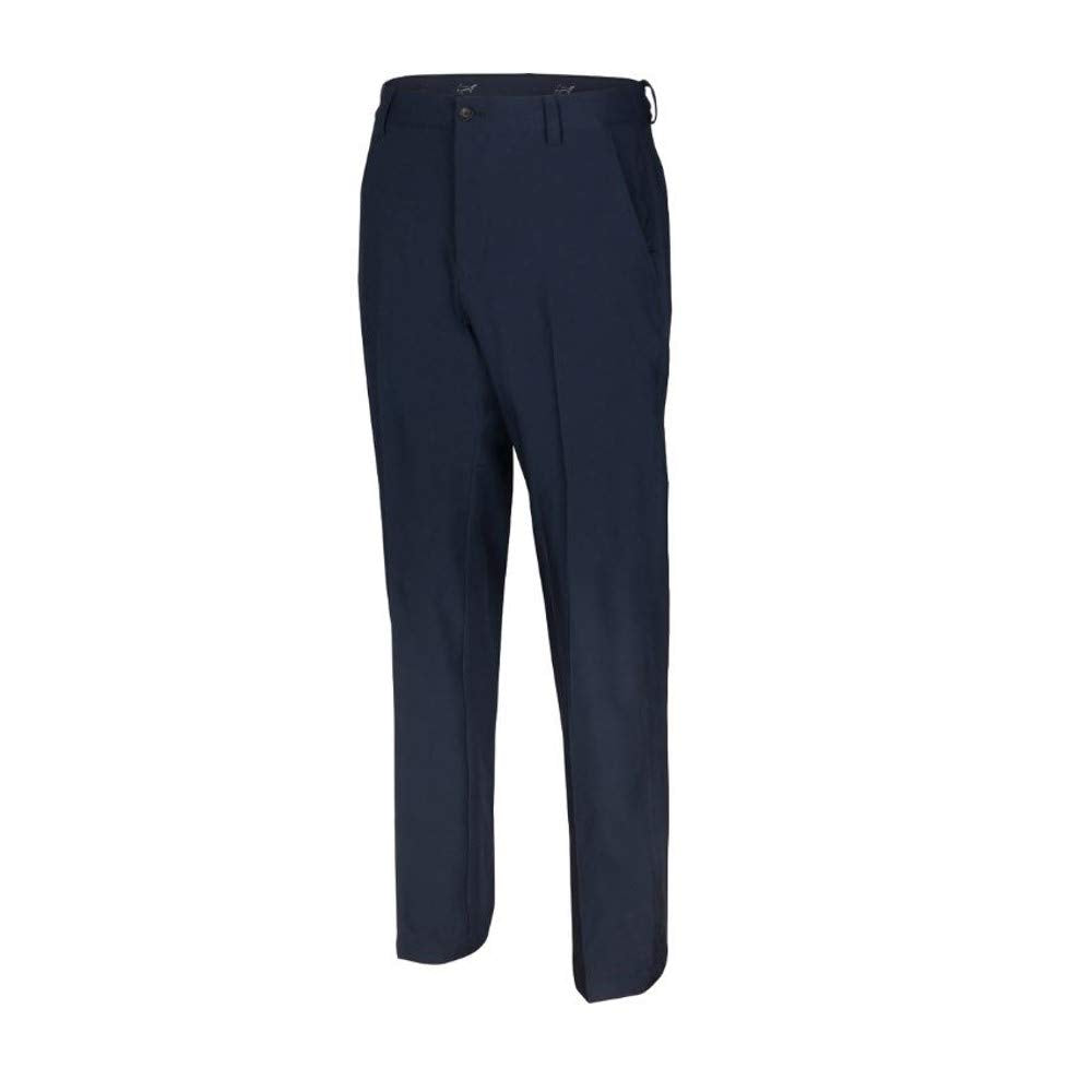 Greg Norman ML75 Microlux pant pocket detail highlighting PlayDry stretch pockets for secure storage.