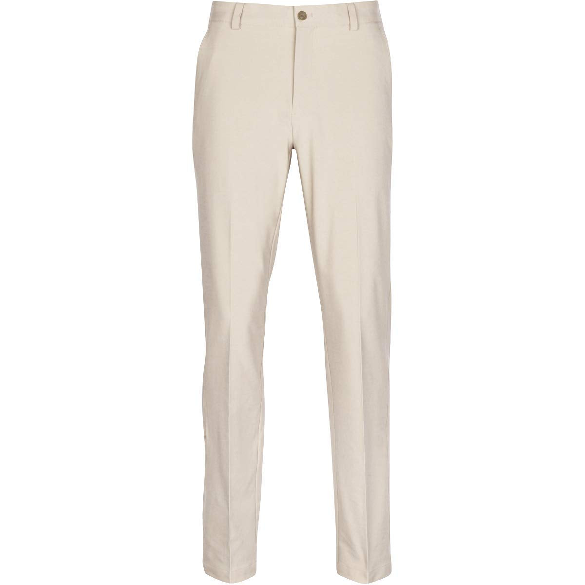 Greg Norman Ml75 Microlux Pant sandstone flat-front for streamlined style