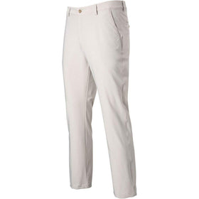 Greg Norman Ml75 Microlux pant sandstone waistband closeup showing stretch grip for secure fit