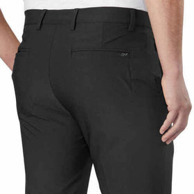 Greg Norman ML75 pant back view in black with tailored silhouette