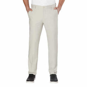 Greg Norman ML75 pant front view in stone color for versatile everyday wear