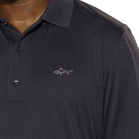 Greg Norman ML75 polo back-vent view highlighting breathable comfort during rounds