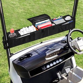 Grekos front basket organizes gear within reach during play