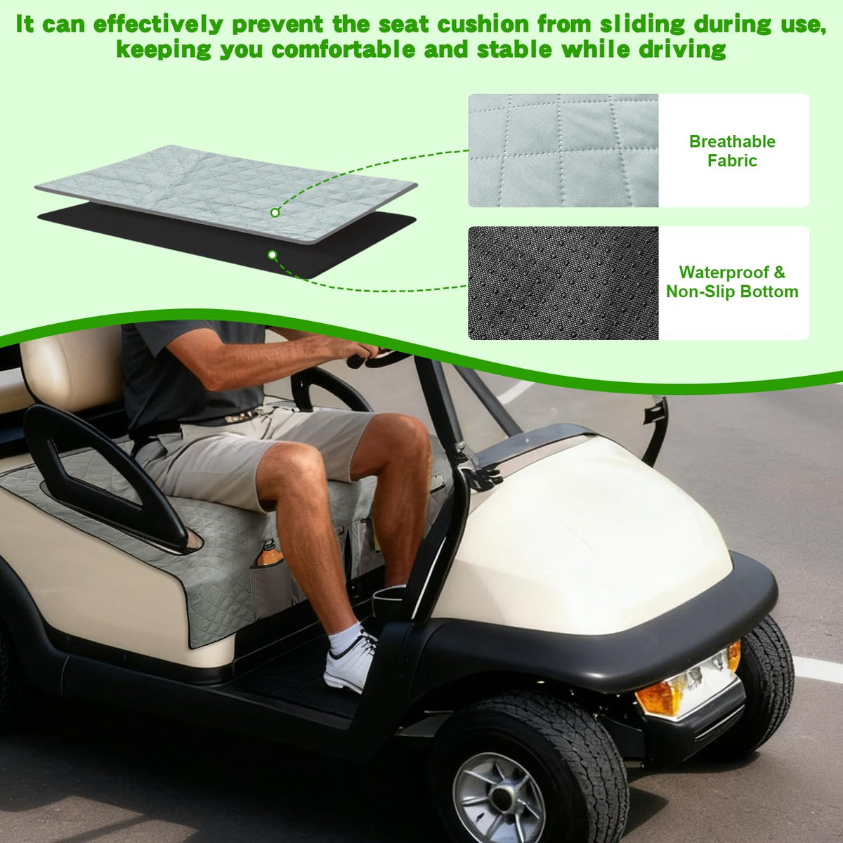 Grekos heavy-duty non-slip bottom keeps seats secure and weather-ready.