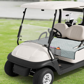 Grekos machine-washable seat cover simplifies cleaning after rounds.