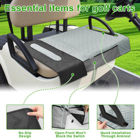 Grekos seat cover with 4 front pockets for essentials.