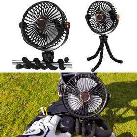 Grinsvalley golf-cart fan clip attachment delivering cooling on the go.