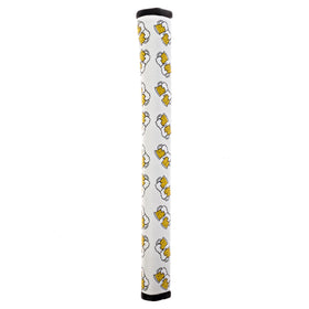 Grip & Rip Golf Round 2.0 Cheers Edition putter grip front view reveals anti-slip traction