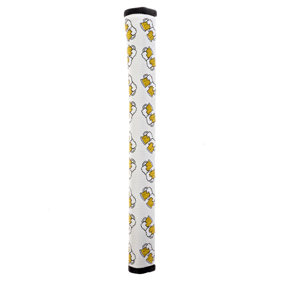 Grip & Rip Golf Round 2.0 Cheers Edition putter grip front view reveals anti-slip traction