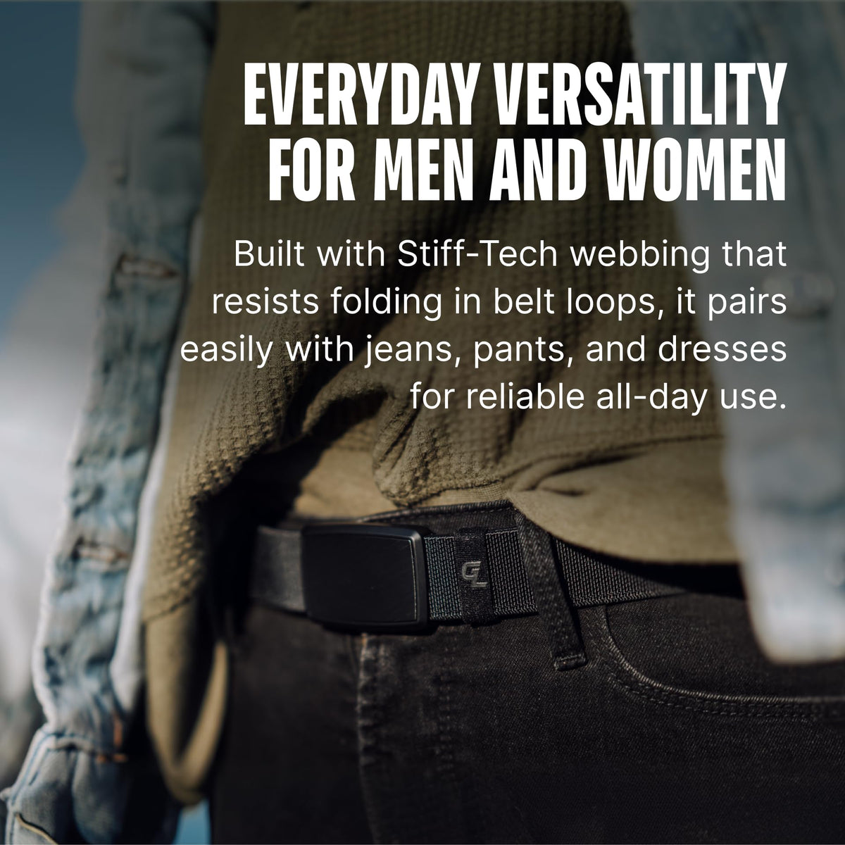 Groove Life Women's Golf Belt Elastic Stretch moves with you through daily activities