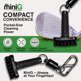 Sturdy nylon bristles tackle dirt while protecting club surfaces.