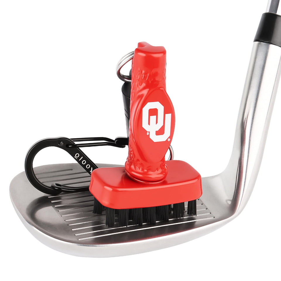 Grooveit MiniG golf club cleaning brush for fast, thorough clubhead cleaning.
