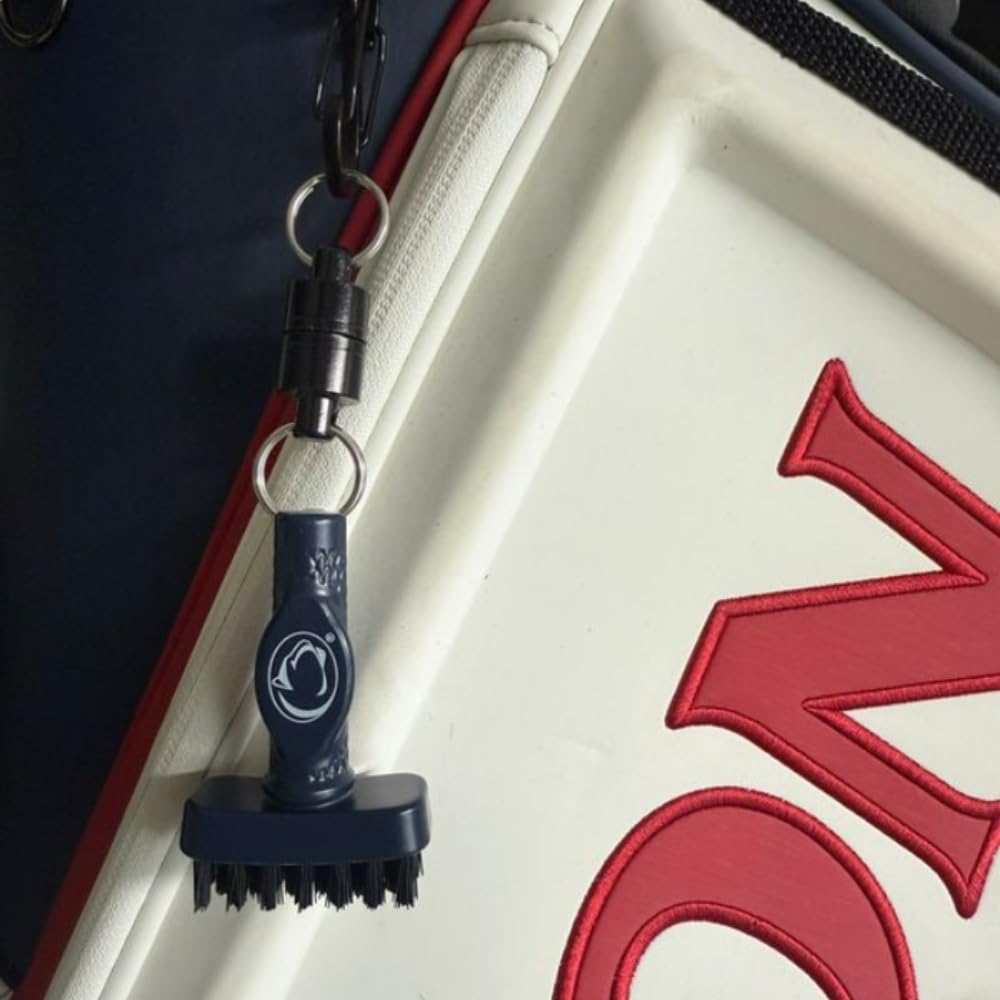 Grooveit MiniG in golf bag for on-the-go club maintenance
