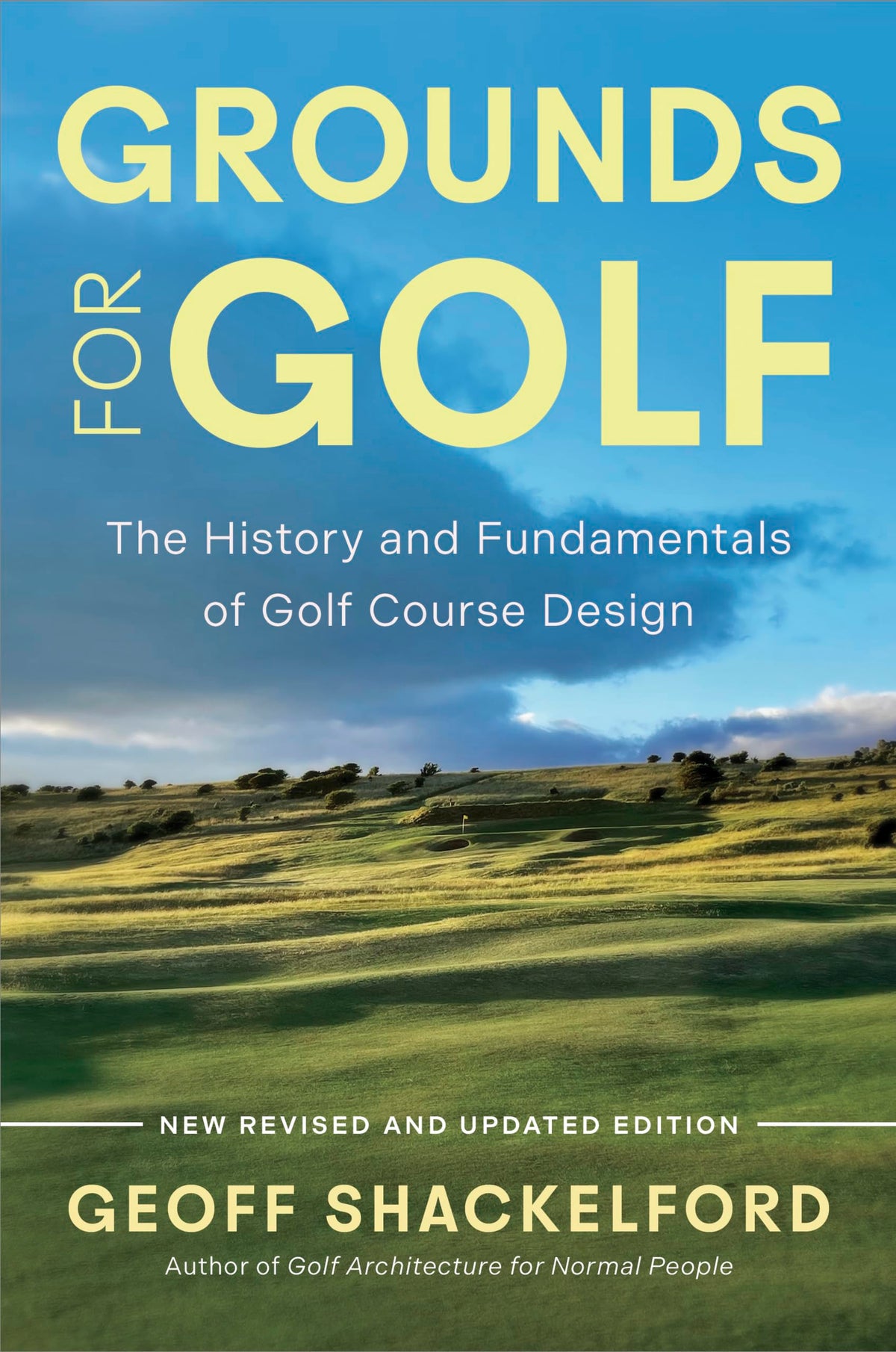 Grounds for Golf book cover highlighting design history for golf enthusiasts